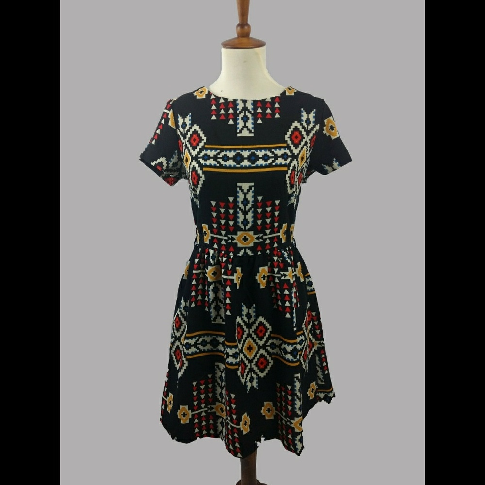 Altar'd State Aztec Printed Dress